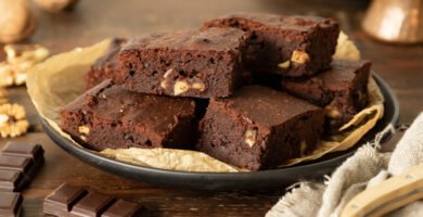 Brownie rápido en freidora de aire